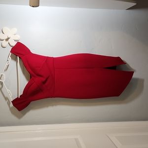 Windsor red off the shoulder dress